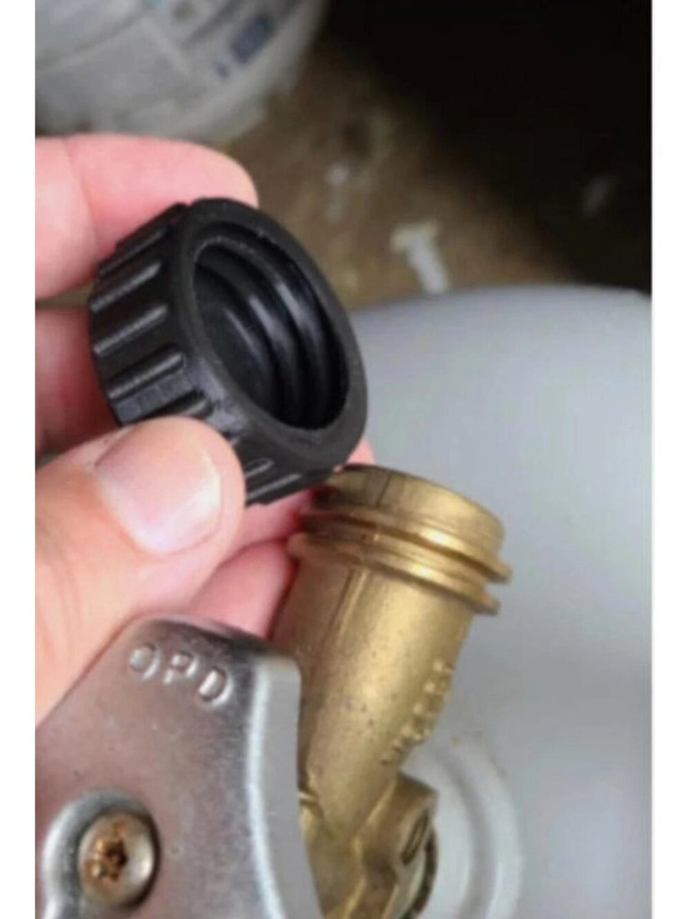 6 Pack Propane Tank Thread Cap Covers Dust Dirt Protector Black